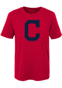 Cleveland Indians Boys Red Primary Short Sleeve T-Shirt