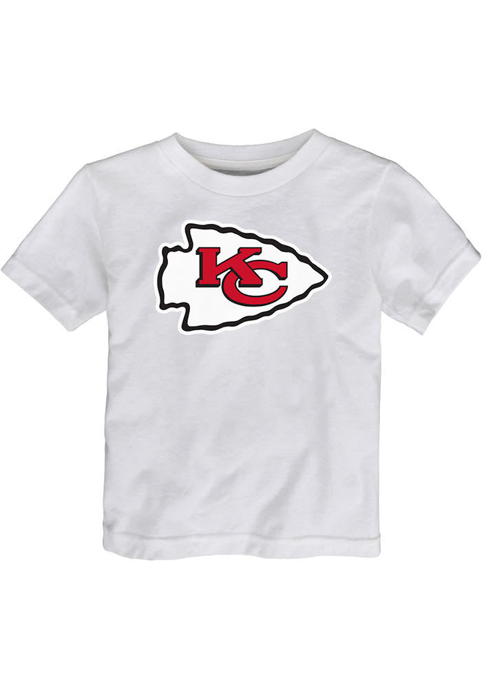 Kansas City Chiefs Toddler White Primary Short Sleeve T-Shirt