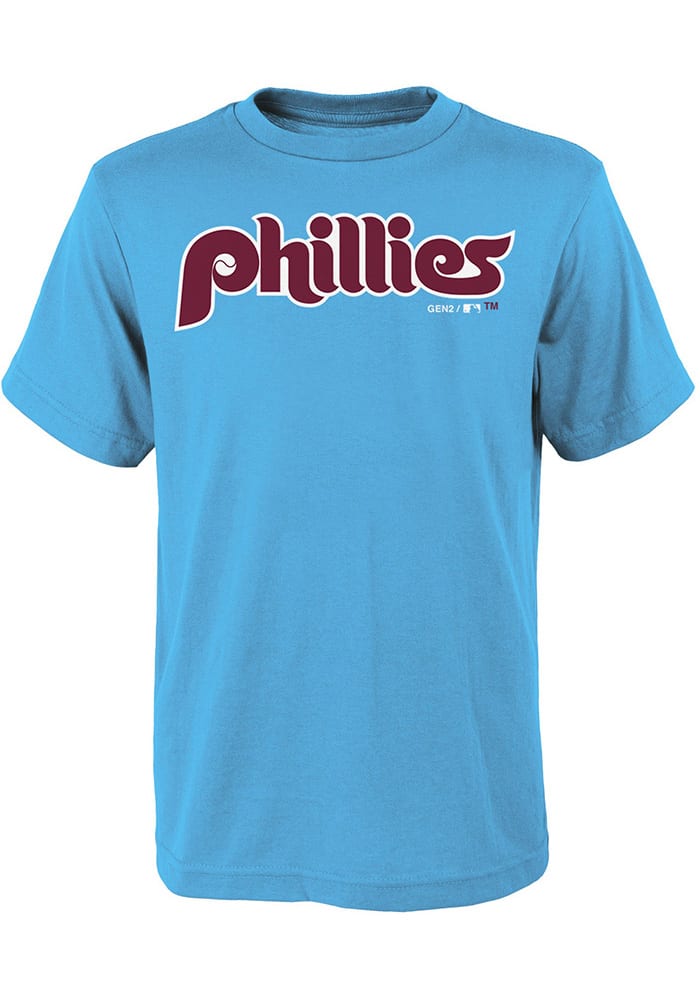 47 Philadelphia Phillies Grey Wordmark Club Short Sleeve T Shirt