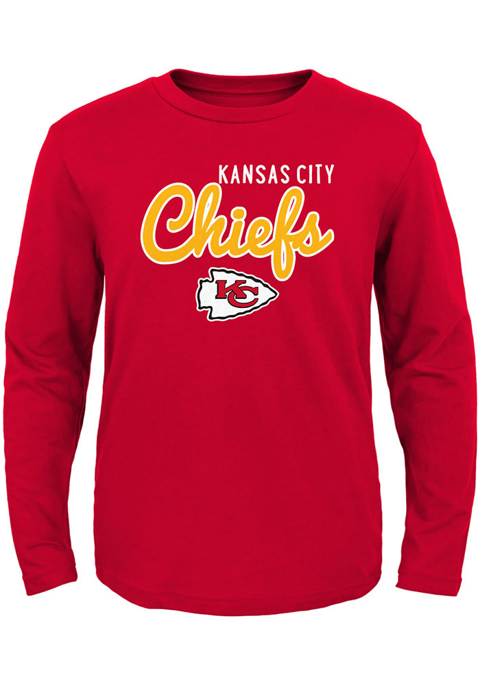 Kansas City Chiefs Toddler Red Big Game Long Sleeve T-Shirt