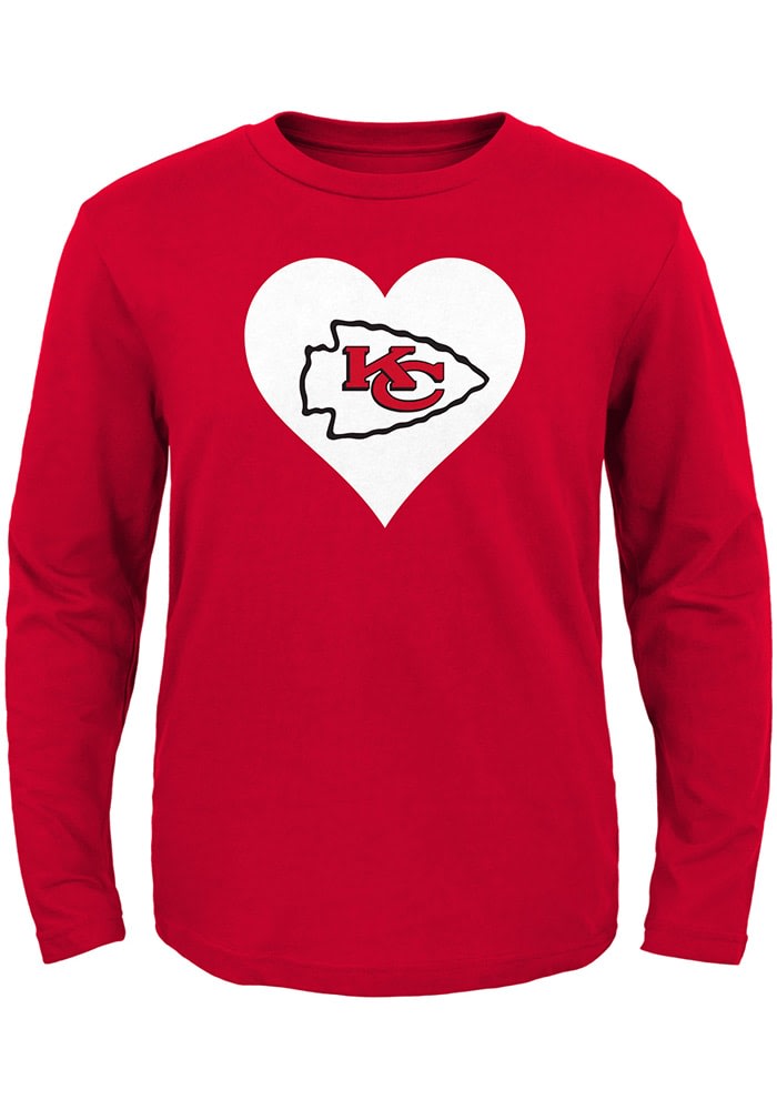 Buy Girls Chiefs Shirts KC Kansas City Chiefs Football Heart