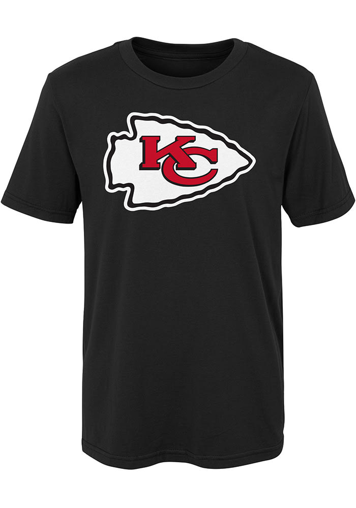Kansas City Chiefs Boys Black Primary Short Sleeve T-Shirt