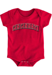 Cincinnati Reds Baby Red Primary Short Sleeve One Piece