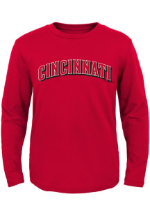Cincinnati Reds Toddler Red Road Wordmark Long Sleeve T-Shirt
