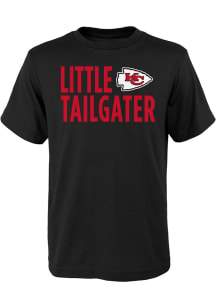 Kansas City Chiefs Youth Black Little Tailgater Short Sleeve T-Shirt