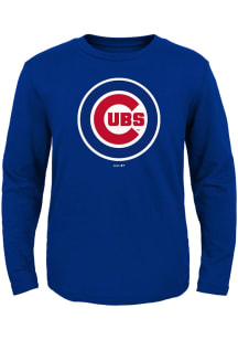 Chicago Cubs Toddler Red Primary Long Sleeve T-Shirt