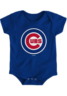 Chicago Cubs Baby Blue Primary Short Sleeve One Piece