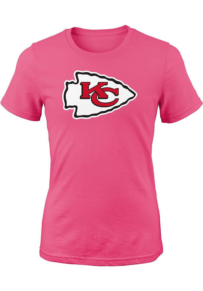 Pink kansas city chiefs hot sale shirt