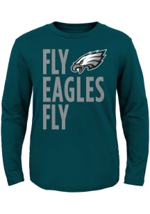 Philadelphia Eagles Toddler Midnight Green Fly Eagles Fly Long Sleeve T-Shirt