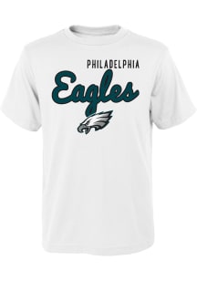Philadelphia Eagles Youth White Big Game Short Sleeve T-Shirt