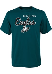 Philadelphia Eagles Youth Midnight Green Big Game Short Sleeve T-Shirt