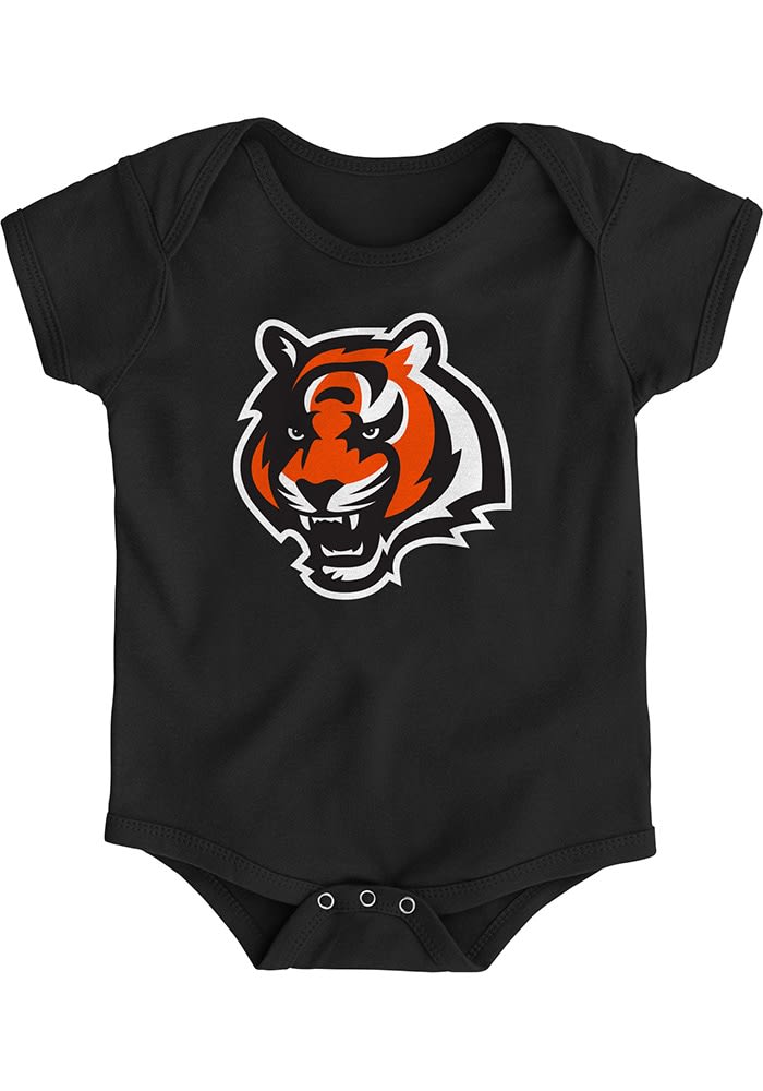 Cincinnati Bengals Baby Primary Logo Short Sleeve One Piece