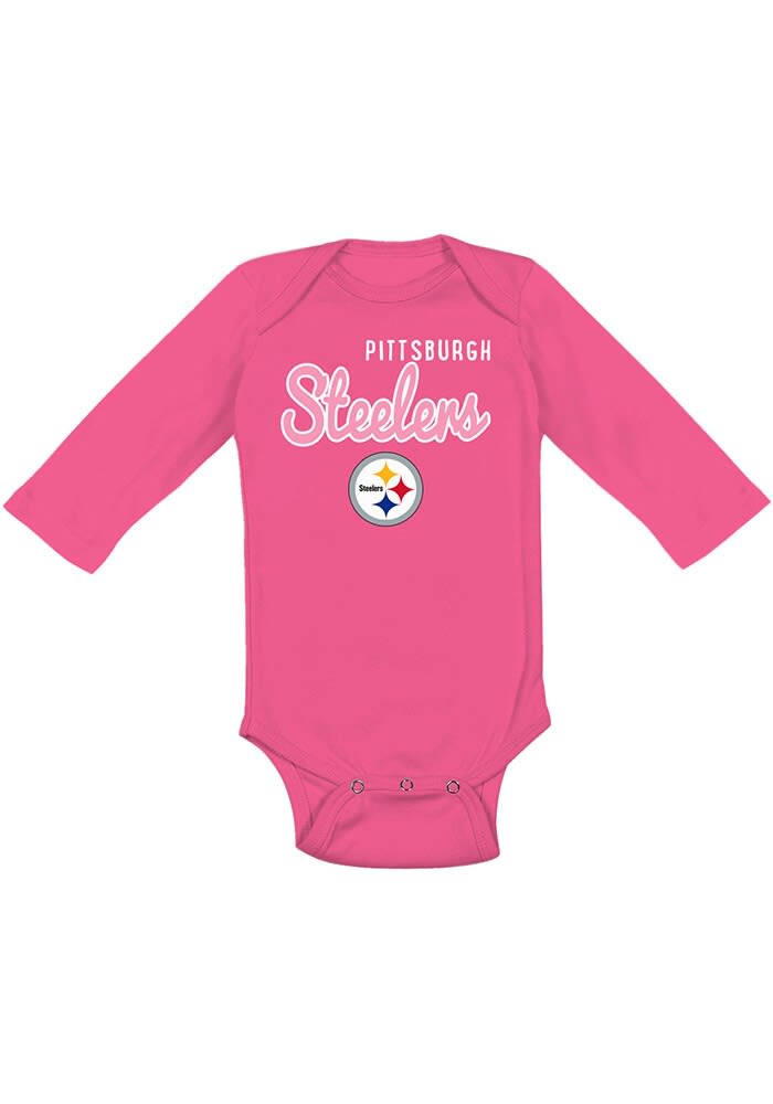 Pittsburgh Steelers Pink Baby Cheerleader Dress