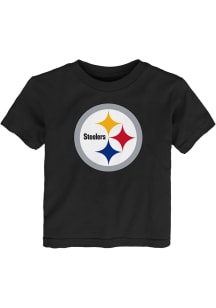 Pittsburgh Steelers Toddler Black Primary Logo Short Sleeve T-Shirt
