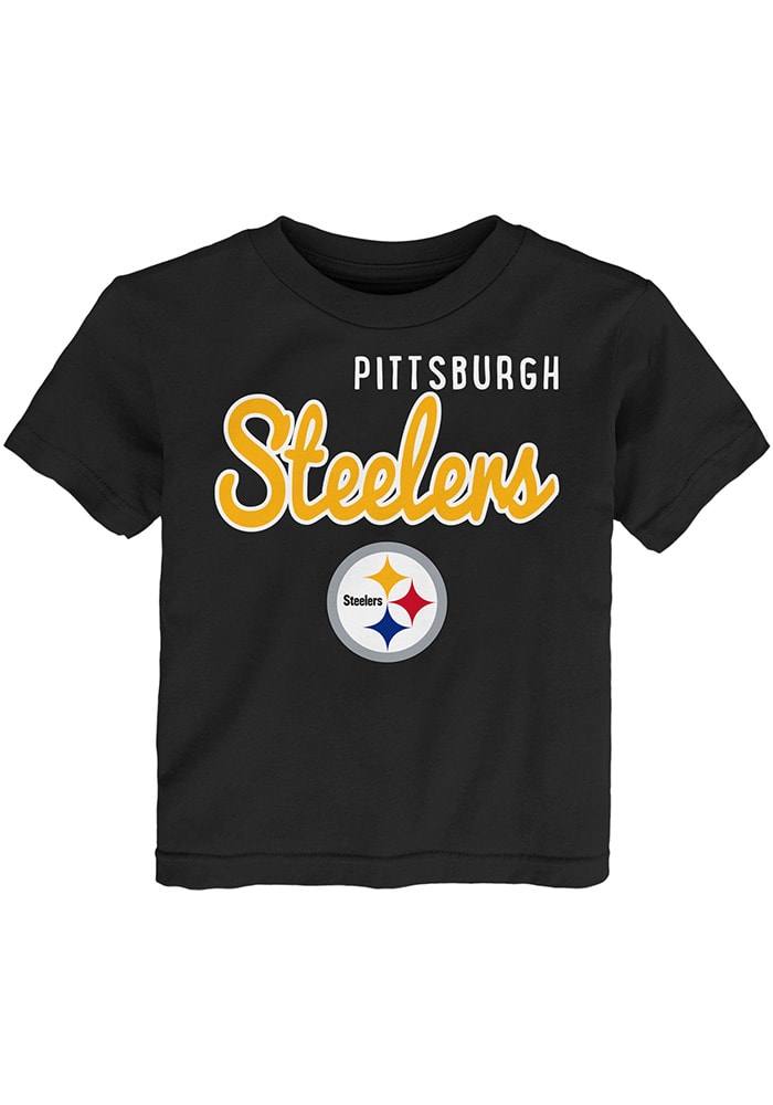 Pittsburgh Steelers Toddler Black Big Game Short Sleeve T-Shirt