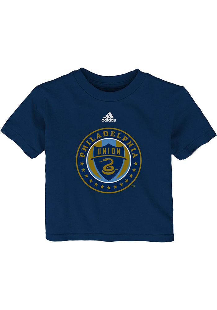 Philadelphia Union Infant Primary Short Sleeve T-Shirt Navy Blue
