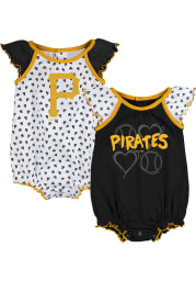 Pittsburgh Pirates Baby Black Play With Heart Set One Piece