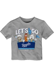 Kansas City Royals Infant Snack Box Short Sleeve T-Shirt Grey