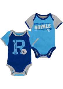 Kansas City Royals Baby Blue Baseball Star One Piece