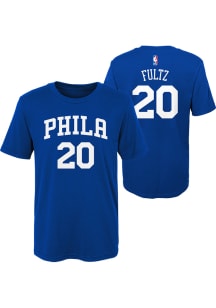 Markelle Fultz  Philadelphia 76ers Boys Blue Player Short Sleeve T-Shirt