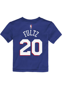 Markelle Fultz Philadelphia 76ers Toddler Blue Player Short Sleeve Player T Shirt