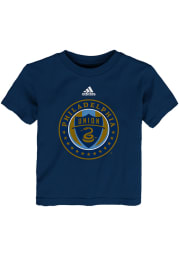 Philadelphia Union Toddler Navy Blue Primary Logo Short Sleeve T-Shirt