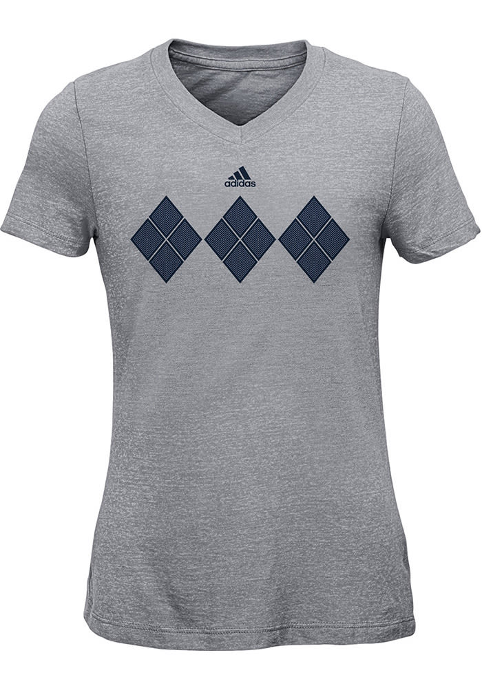 Sporting Kansas City Girls Grey Element Short Sleeve Fashion T-Shirt