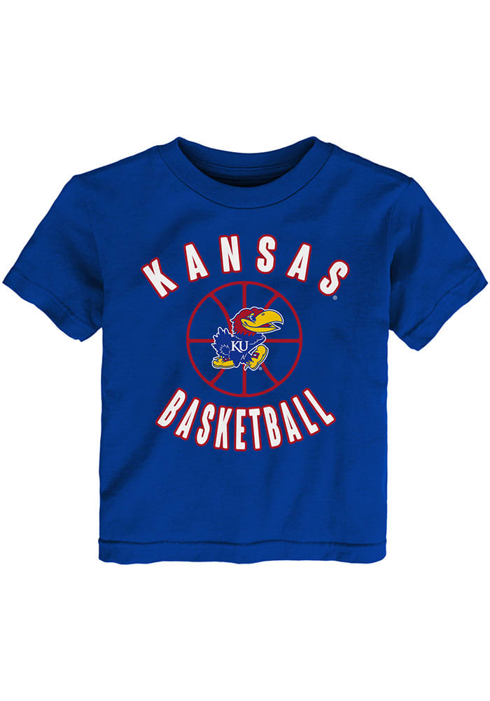 Kansas Jayhawks Toddler Blue Little Baller Short Sleeve T-Shirt