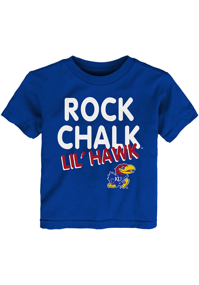 Kansas Jayhawks Toddler Blue Lil Hawk Short Sleeve T-Shirt