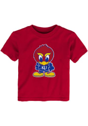 Kansas Jayhawks Toddler Red Baby Jay Short Sleeve T-Shirt