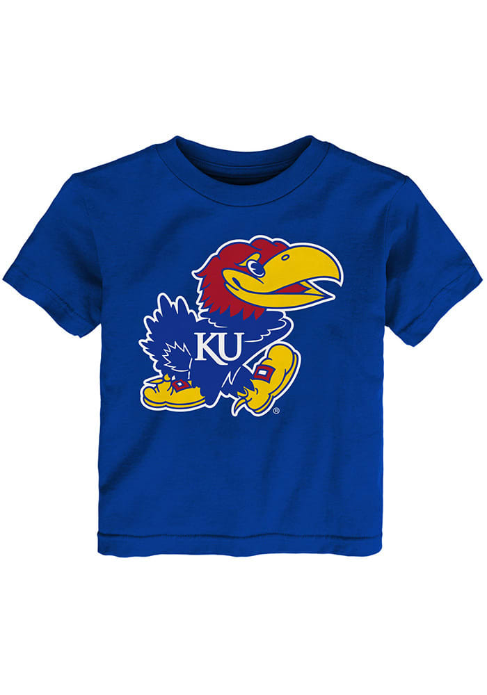 Kansas Jayhawks Toddler Blue Jayhawk Short Sleeve T-Shirt
