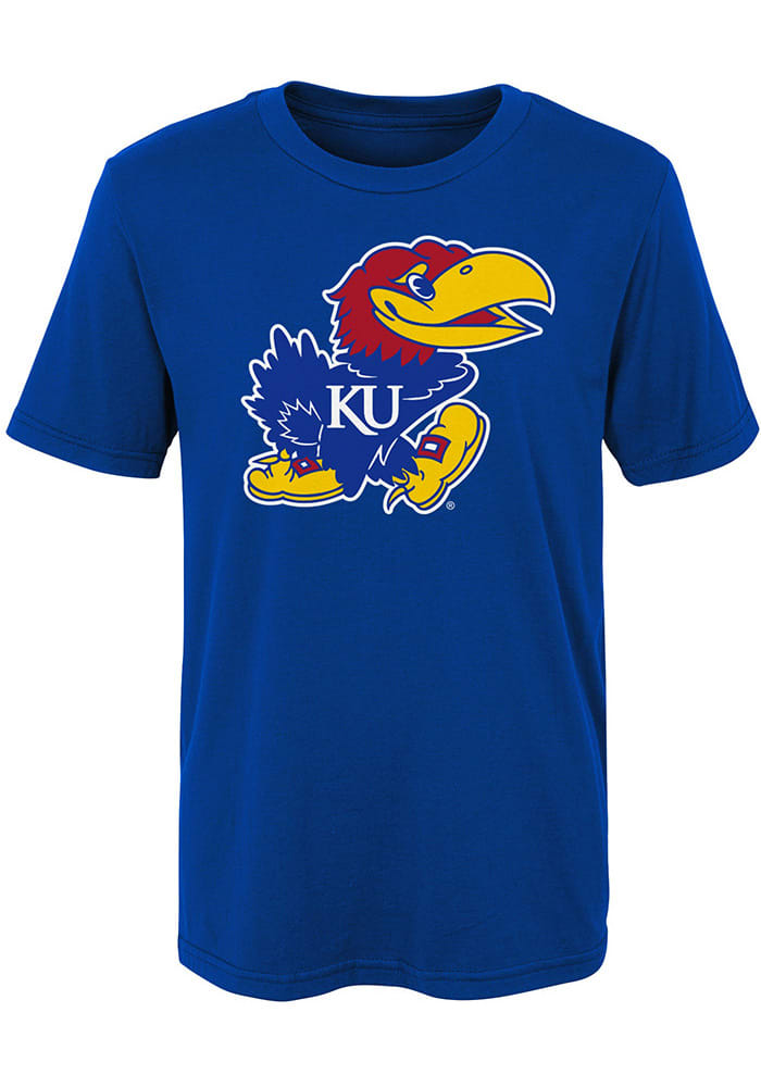Kansas Jayhawks Boys Jayhawk Short Sleeve T-Shirt - Blue