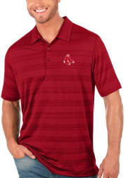 Antigua Boston Red Sox Mens Red Compass Short Sleeve Polo