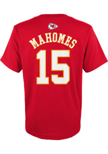Patrick Mahomes Kansas City Chiefs Youth Red Mainliner Player Tee