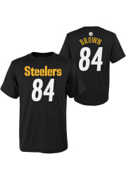 Antonio Brown Pittsburgh Steelers Boys Black Player Short Sleeve T-Shirt