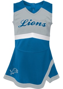 Detroit Lions Toddler Girls Blue Cheer Captain Sets Cheer Dress