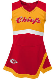 Kansas City Chiefs Toddler Girls Red Cheer Captain Sets Cheer Dress