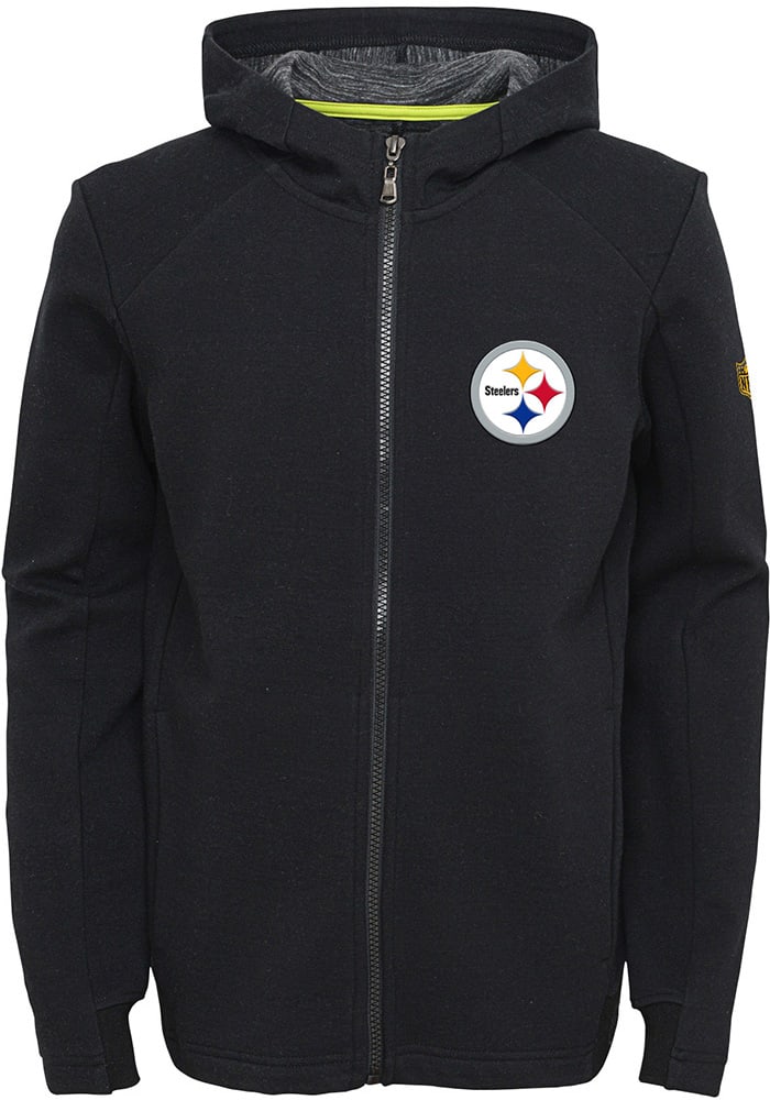Pittsburgh Steelers Youth Black Acceleration Long Sleeve Full Zip Jacket