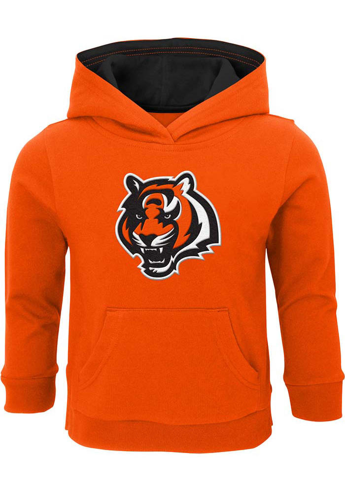 Cincinnati Bengals Toddler Orange Prime Long Sleeve Hooded Sweatshirt