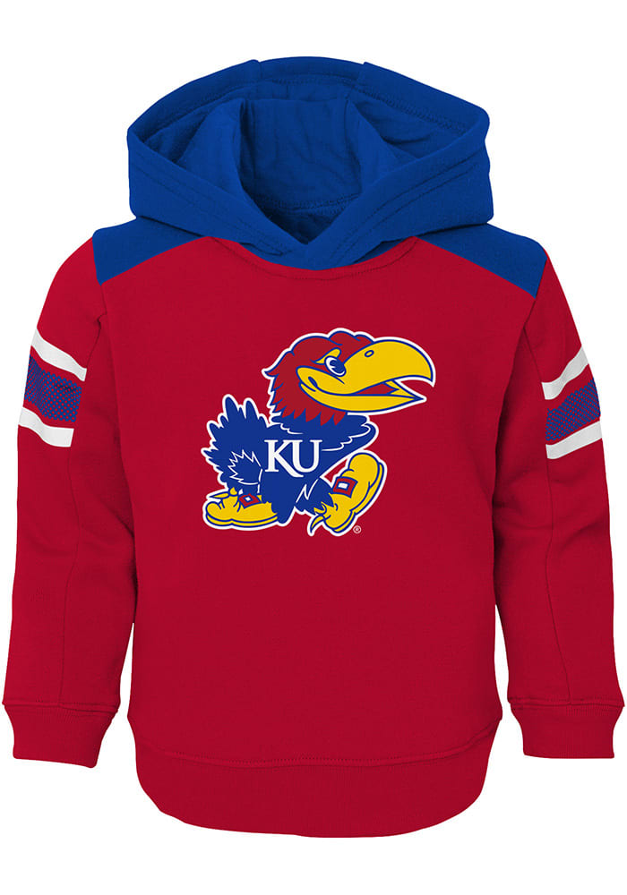 Kansas Jayhawks Toddler Blue Touch Down Set Top and Bottom