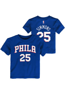 Ben Simmons  Philadelphia 76ers Boys Blue Player Short Sleeve T-Shirt