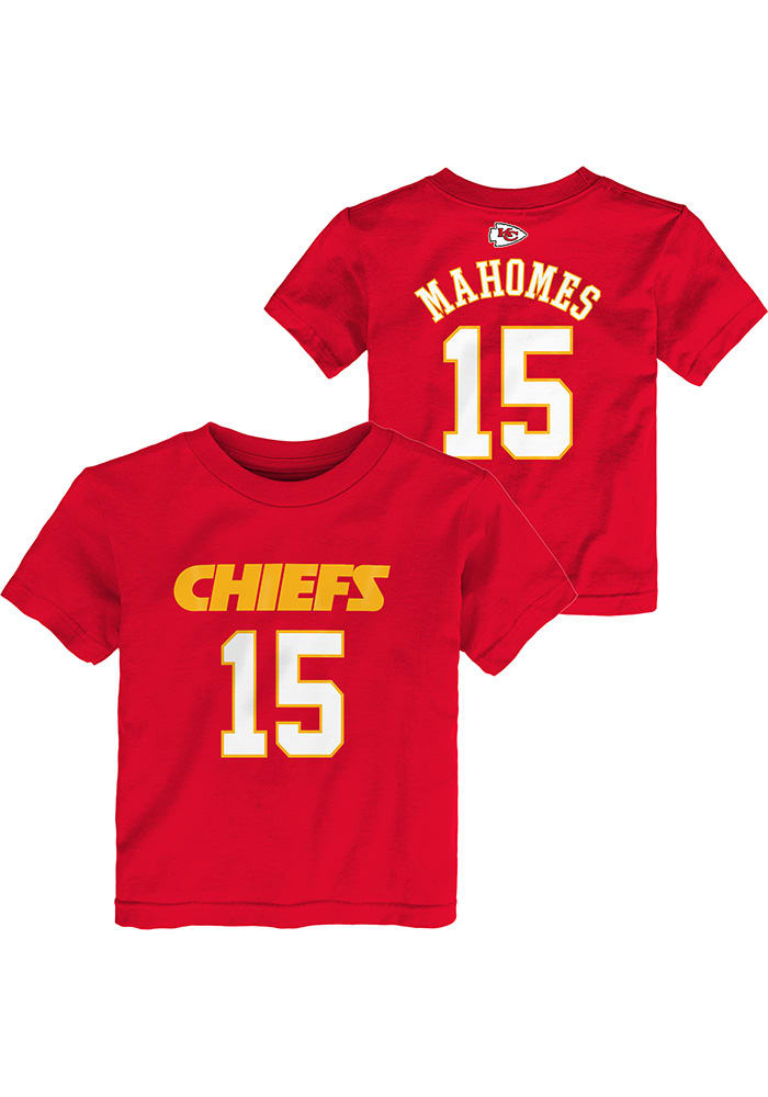 Patrick Mahomes Kansas City Chiefs Toddler Red Player Short Sleeve Player T Shirt