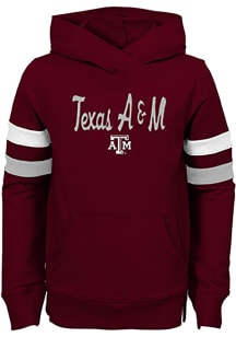 Texas A&amp;M Aggies Girls Maroon Claim to Fame Long Sleeve Hooded Sweatshirt