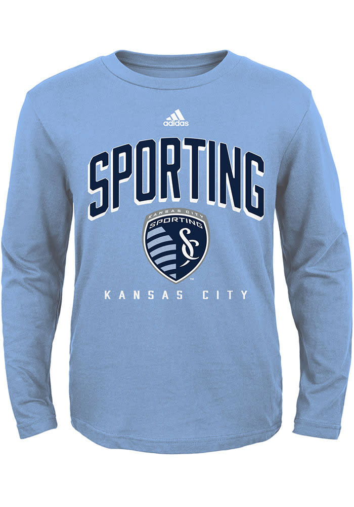 Sporting Kansas City Youth Light Blue Arched Standard Long Sleeve T-Shirt