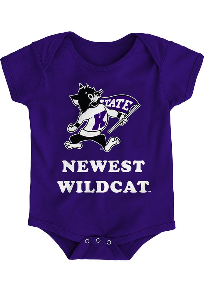 K-State Wildcats Baby Purple Newest Short Sleeve One Piece