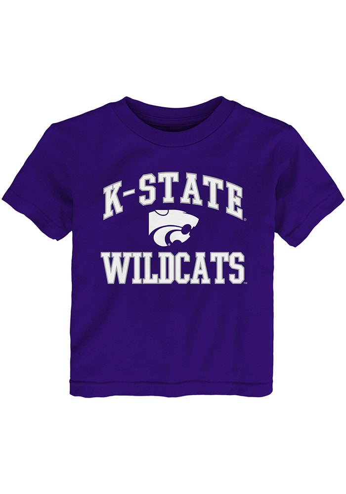K-State Wildcats Toddler Purple #1 Design Short Sleeve T-Shirt
