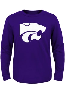 K-State Wildcats Toddler Purple Primary Logo Long Sleeve T-Shirt