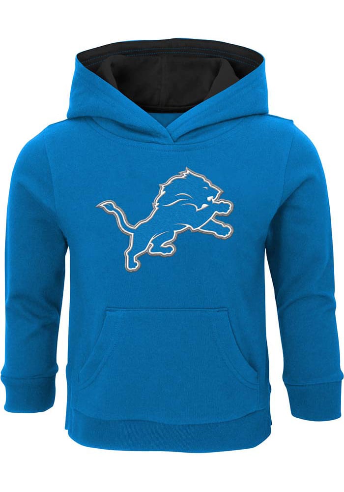 Youth Blue Detroit Lions Prime Pullover Hoodie