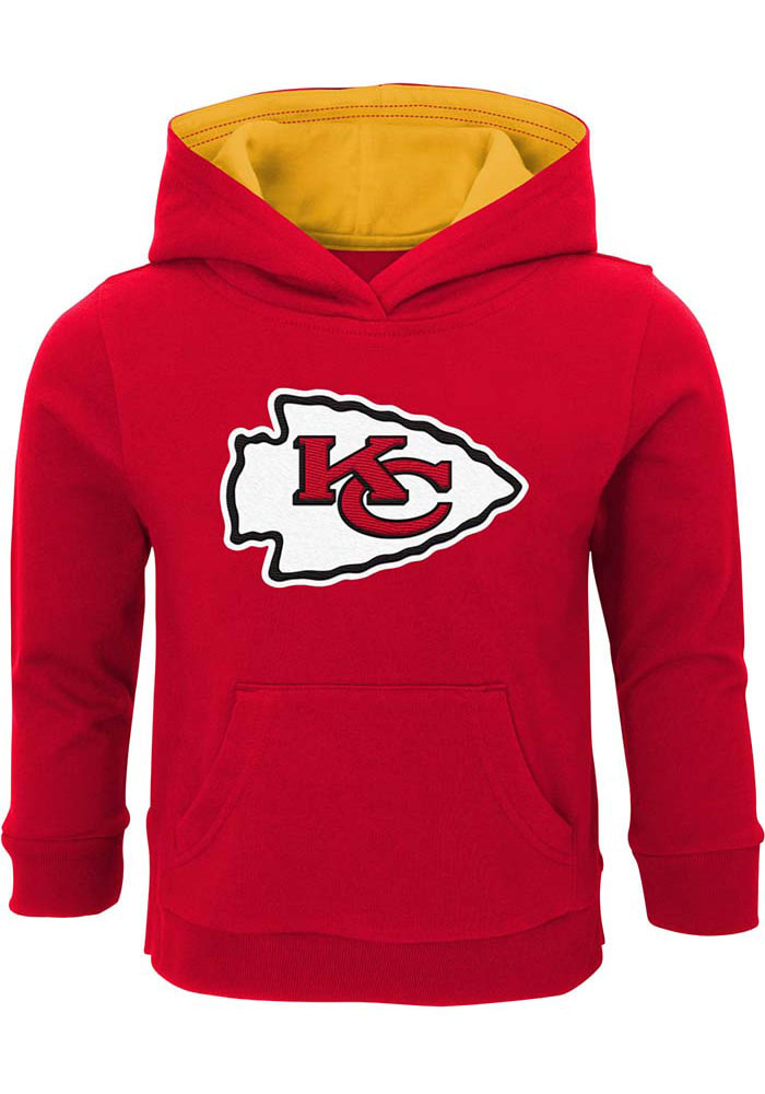 Kansas City Chiefs Toddler Red Prime Long Sleeve Hooded Sweatshirt