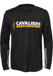 Cleveland Cavaliers Youth Black Covert Long Sleeve T-Shirt
